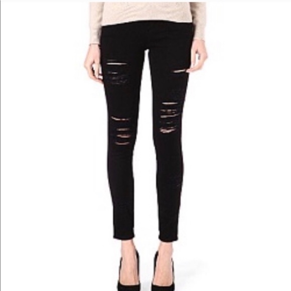 FRAME Skinny de Jeanne Film Noir Jeans 28 - Picture 2 of 6